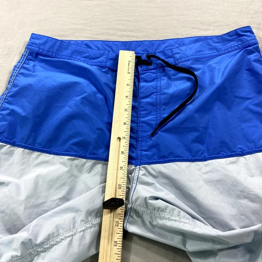 Vans X Pilgrim Shorts Mens 33 Blue Board‎ Shorts Swim Trunks 8